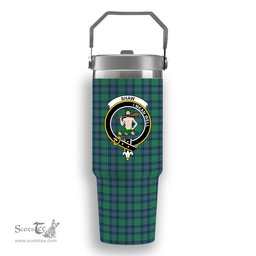 ScotsTee Shop Scottish Shaw Ancient Crest Tartan Flip Straw Tumbler 20oz 30oz