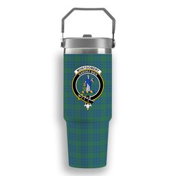 ScotsTee Shop Scottish Montgomery Ancient Crest Tartan Flip Straw Tumbler 20oz 30oz