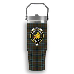 ScotsTee Shop Scottish MacTavish Hunting Crest Tartan Flip Straw Tumbler 20oz 30oz