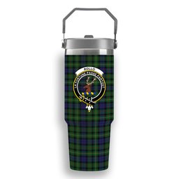 ScotsTee Shop Scottish Rollo Crest Tartan Flip Straw Tumbler 20oz 30oz