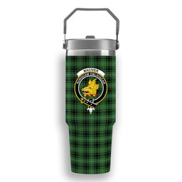 ScotsTee Shop Scottish MacIver Hunting Ancient Crest Tartan Flip Straw Tumbler 20oz 30oz