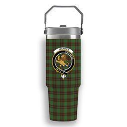 ScotsTee Shop Scottish McPhee Hunting Ancient Crest Tartan Flip Straw Tumbler 20oz 30oz