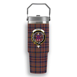 ScotsTee Shop Scottish Ogilvie 6 Crest Tartan Flip Straw Tumbler 20oz 30oz