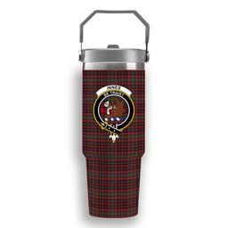 ScotsTee Shop Scottish Innes 1 Crest Tartan Flip Straw Tumbler 20oz 30oz