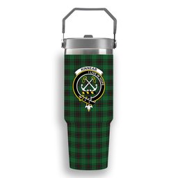 ScotsTee Shop Scottish Kinnear Crest Tartan Flip Straw Tumbler 20oz 30oz