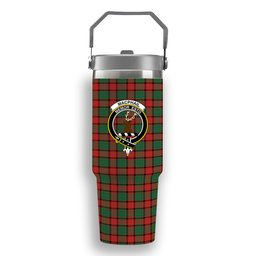 ScotsTee Shop Scottish MacPhail Ancient Crest Tartan Flip Straw Tumbler 20oz 30oz