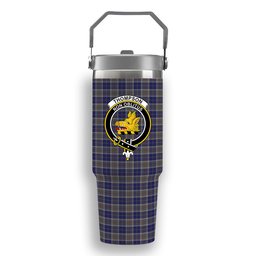 ScotsTee Shop Scottish Thompson Variant Crest Tartan Flip Straw Tumbler 20oz 30oz