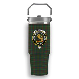 ScotsTee Shop Scottish McKintosh Hunting Crest Tartan Flip Straw Tumbler 20oz 30oz