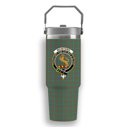 ScotsTee Shop Scottish McIntosh Hunting Ancient Crest Tartan Flip Straw Tumbler 20oz 30oz