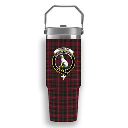 ScotsTee Shop Scottish Hunter of Bute Crest Tartan Flip Straw Tumbler 20oz 30oz