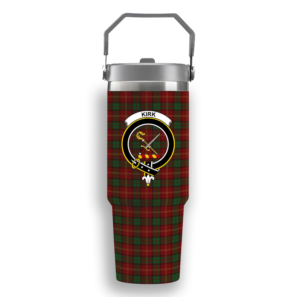 ScotsTee Shop Scottish Kirk Crest Tartan Flip Straw Tumbler 20oz 30oz