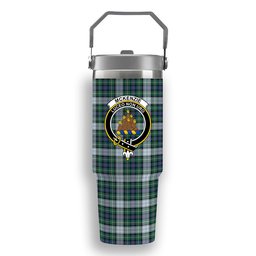 ScotsTee Shop Scottish McKenzie Dress Ancient Crest Tartan Flip Straw Tumbler 20oz 30oz