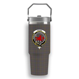 ScotsTee Shop Scottish Young Weathered Clan Crest Tartan Flip Straw Tumbler 20oz 30oz