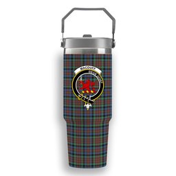 ScotsTee Shop Scottish MacDuff Hunting Ancient SC Crest Tartan Flip Straw Tumbler 20oz 30oz