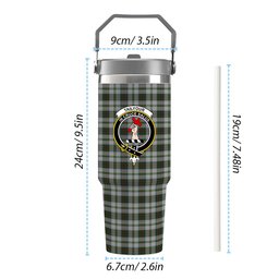 ScotsTee Shop Scottish Tailyour Dress 2 Crest Tartan Flip Straw Tumbler 20oz 30oz