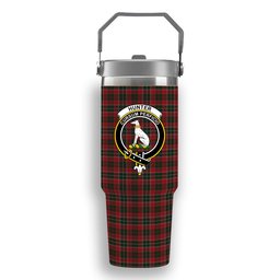 ScotsTee Shop Scottish Hunter USA Crest Tartan Flip Straw Tumbler 20oz 30oz