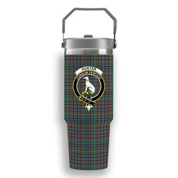 ScotsTee Shop Scottish Hunter Old Ancient Crest Tartan Flip Straw Tumbler 20oz 30oz