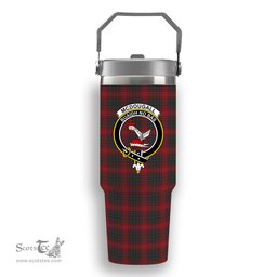 ScotsTee Shop Scottish McDougall Crest Tartan Flip Straw Tumbler 20oz 30oz
