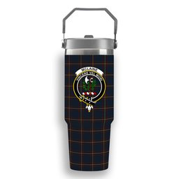 ScotsTee Shop Scottish McLaine of Lochbuie Hunting Crest Tartan Flip Straw Tumbler 20oz 30oz