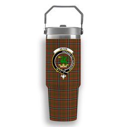 ScotsTee Shop Scottish Seton Hunting Modern Crest Tartan Flip Straw Tumbler 20oz 30oz