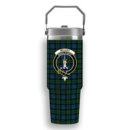 ScotsTee Shop Scottish McCoy Crest Tartan Flip Straw Tumbler 20oz 30oz