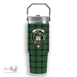 ScotsTee Shop Scottish Kincaid Modern Crest Tartan Flip Straw Tumbler 20oz 30oz
