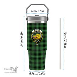 ScotsTee Shop Scottish MacIvor Hunting Ancient Crest Tartan Flip Straw Tumbler 20oz 30oz