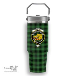 ScotsTee Shop Scottish MacIvor Hunting Ancient Crest Tartan Flip Straw Tumbler 20oz 30oz