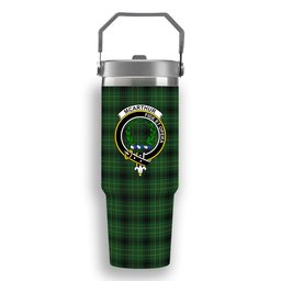 ScotsTee Shop Scottish McArthur Highland Crest Tartan Flip Straw Tumbler 20oz 30oz