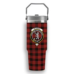 ScotsTee Shop Scottish McSwan Ancient Crest Tartan Flip Straw Tumbler 20oz 30oz