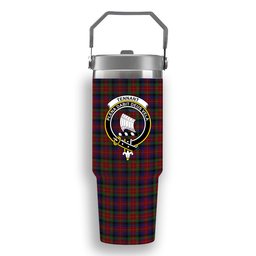 ScotsTee Shop Scottish Tennant SC Crest Tartan Flip Straw Tumbler 20oz 30oz
