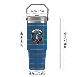 ScotsTee Shop Scottish McRae of America Ancient Crest Tartan Flip Straw Tumbler 20oz 30oz