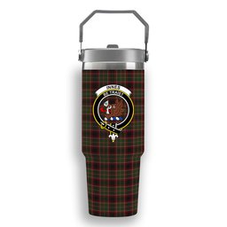 ScotsTee Shop Scottish Innes of Cowie Crest Tartan Flip Straw Tumbler 20oz 30oz