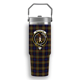 ScotsTee Shop Scottish MacLellan Modern SC Crest Tartan Flip Straw Tumbler 20oz 30oz