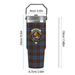 ScotsTee Shop Scottish McGregor Hastie Crest Tartan Flip Straw Tumbler 20oz 30oz