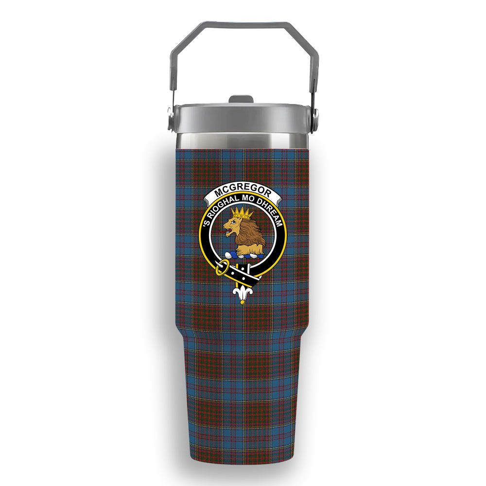 ScotsTee Shop Scottish McGregor Hastie Crest Tartan Flip Straw Tumbler 20oz 30oz