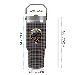 ScotsTee Shop Scottish Little Arisaid Crest Tartan Flip Straw Tumbler 20oz 30oz