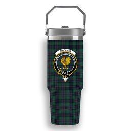 ScotsTee Shop Scottish Sinclair Hunting Modern Clan Crest Tartan Flip Straw Tumbler 20oz 30oz