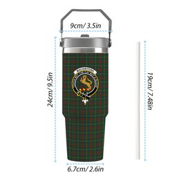 ScotsTee Shop Scottish MacKintosh Hunting Crest Tartan Flip Straw Tumbler 20oz 30oz
