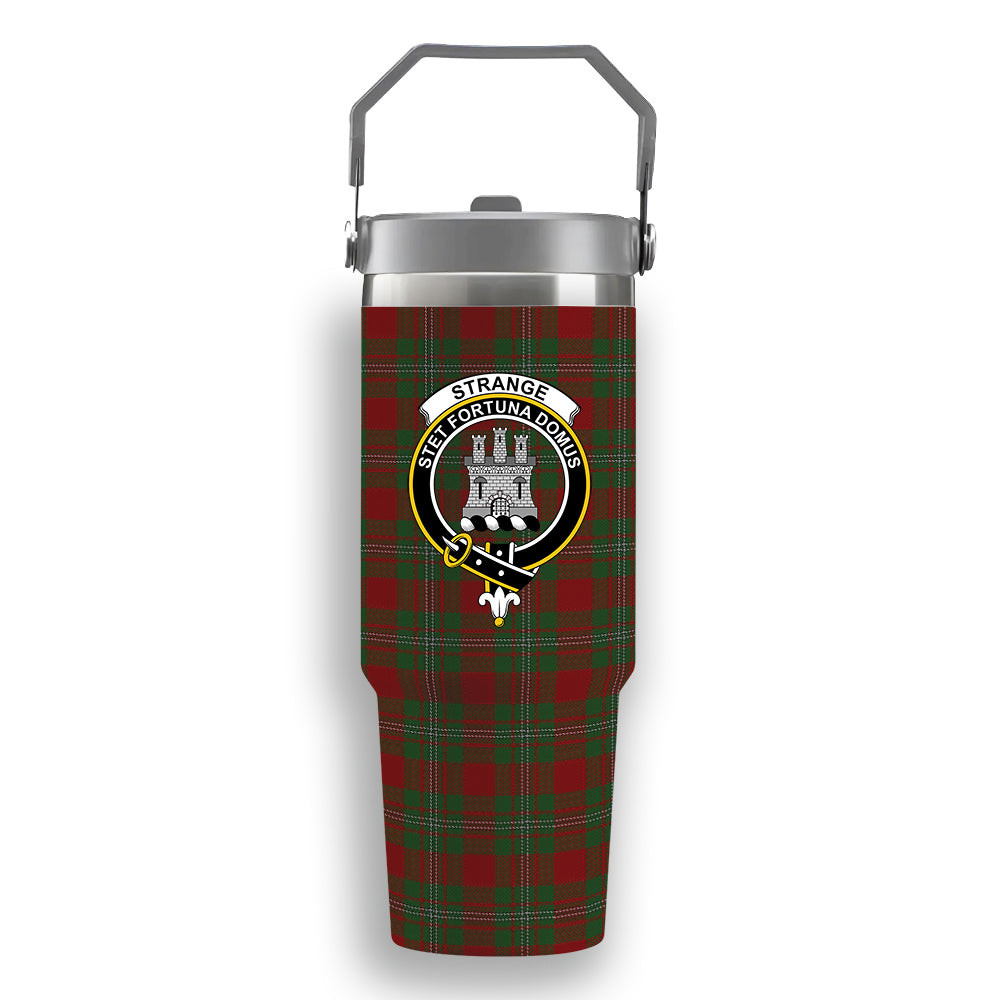 ScotsTee Shop Scottish Strange Crest Tartan Flip Straw Tumbler 20oz 30oz