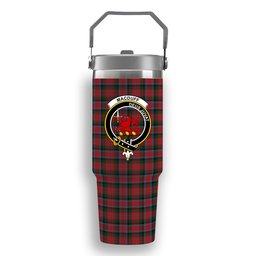 ScotsTee Shop Scottish MacDuff 2 Crest Tartan Flip Straw Tumbler 20oz 30oz