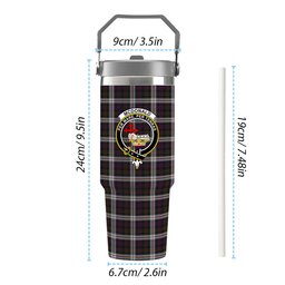 ScotsTee Shop Scottish McDonald Dress Crest Tartan Flip Straw Tumbler 20oz 30oz