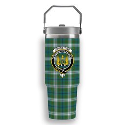 ScotsTee Shop Scottish Johnstone Dress Ancient Crest Tartan Flip Straw Tumbler 20oz 30oz