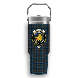 ScotsTee Shop Scottish McTavish Hunting Modern Crest Tartan Flip Straw Tumbler 20oz 30oz