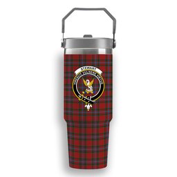 ScotsTee Shop Scottish Stewart of Fingask 1 Crest Tartan Flip Straw Tumbler 20oz 30oz