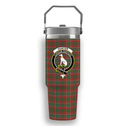 ScotsTee Shop Scottish Hunter USA Ancient Crest Tartan Flip Straw Tumbler 20oz 30oz
