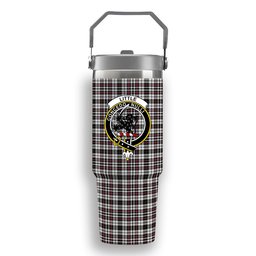 ScotsTee Shop Scottish Little Arisaid Ancient Crest Tartan Flip Straw Tumbler 20oz 30oz