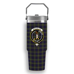 ScotsTee Shop Scottish McClellan Modern Crest Tartan Flip Straw Tumbler 20oz 30oz