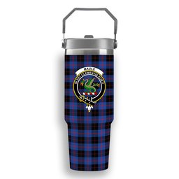 ScotsTee Shop Scottish Maule Modem Crest Tartan Flip Straw Tumbler 20oz 30oz