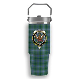 ScotsTee Shop Scottish Wishart Hunting Ancient Crest Tartan Flip Straw Tumbler 20oz 30oz